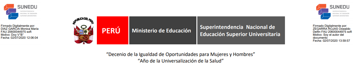 Resolución del Consejo Directivo N.° 068-2020-SUNEDU/CD