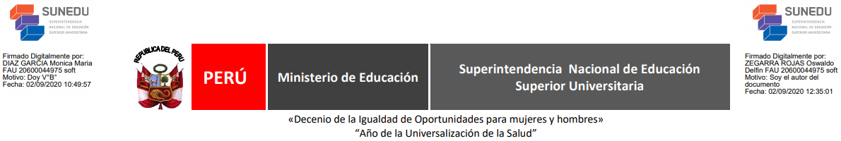 Resolución del Consejo Directivo N.° 108-2020-SUNEDU/CD